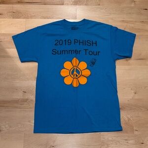 Phish Alpine Valley T-Shirt with Orange Flower Design